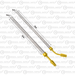 2Pcs Set of Neurosurgery Poole Suction Tube Straight and Curved - Regal Impex Instruments