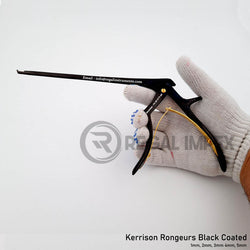 Kerrison Rongeur Upward Bite 3mm Black & Gold Coated Top Quality Neurosurgery Instruments