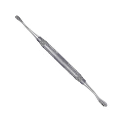 Cross serrated dental bone file