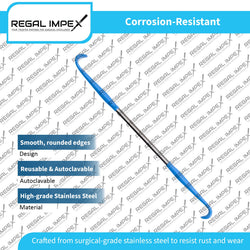 Desmarres Lid Retractor - Insulated 10x12mm Blades | Ophthalmic Surgical Instrument