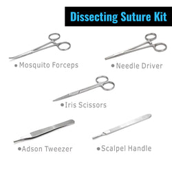 Medical Students Suture Practice Kit - Surgical Training Set - Regal Impex Instruments