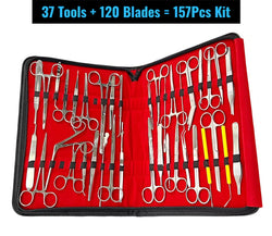 Your Complete Surgical Toolbox - 37 Tools and 120 Blades - Minor Surgery & Suture Kit - Regal Impex Instruments