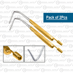 Pack of 2Pcs - Aufricht Nasal Retractor: 20cm Suction Tool for Rhinoplasty - Regal Impex Instruments